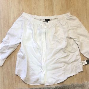 White off the shoulder blouse